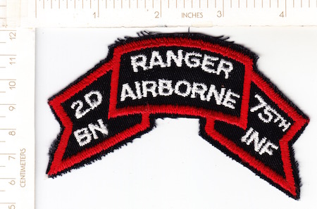 2nd Ranger Airborne 75th Inf VIETNAM scroll ce ns $15.00