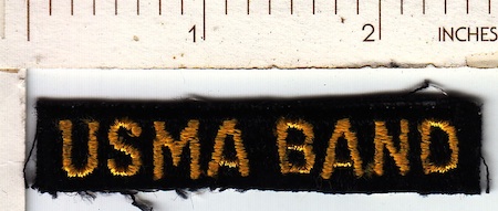 USMA-West Point BAND tab ce ns $4.50