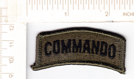 Army Commando obsolete subdued me ns $2.50