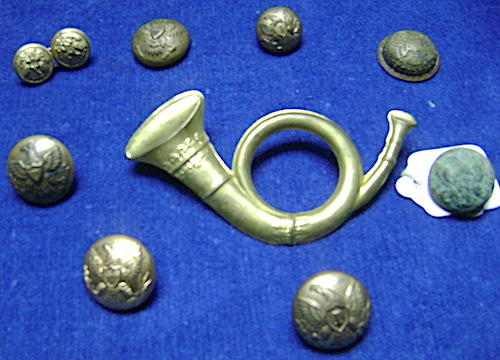 U.S.Civil War brass grouping 9 pieces $200.00