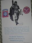 Poster 82nd Airborne "This is as far as the bastards are going" $5.00