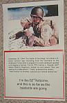 Poster 82nd Airborne Foxhole "This is as far as the bastards are going" $5.00